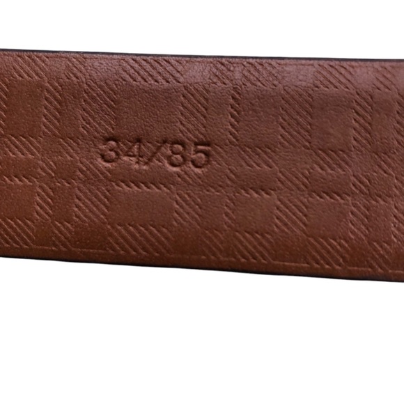 Boconi Mens Leather Belt Dark Brown 34 - Picture 10 of 12